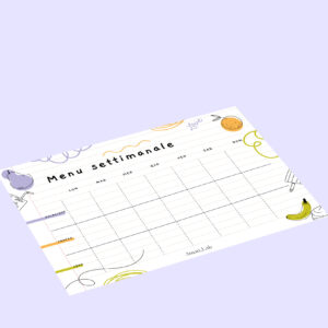 Planner settimanale A4