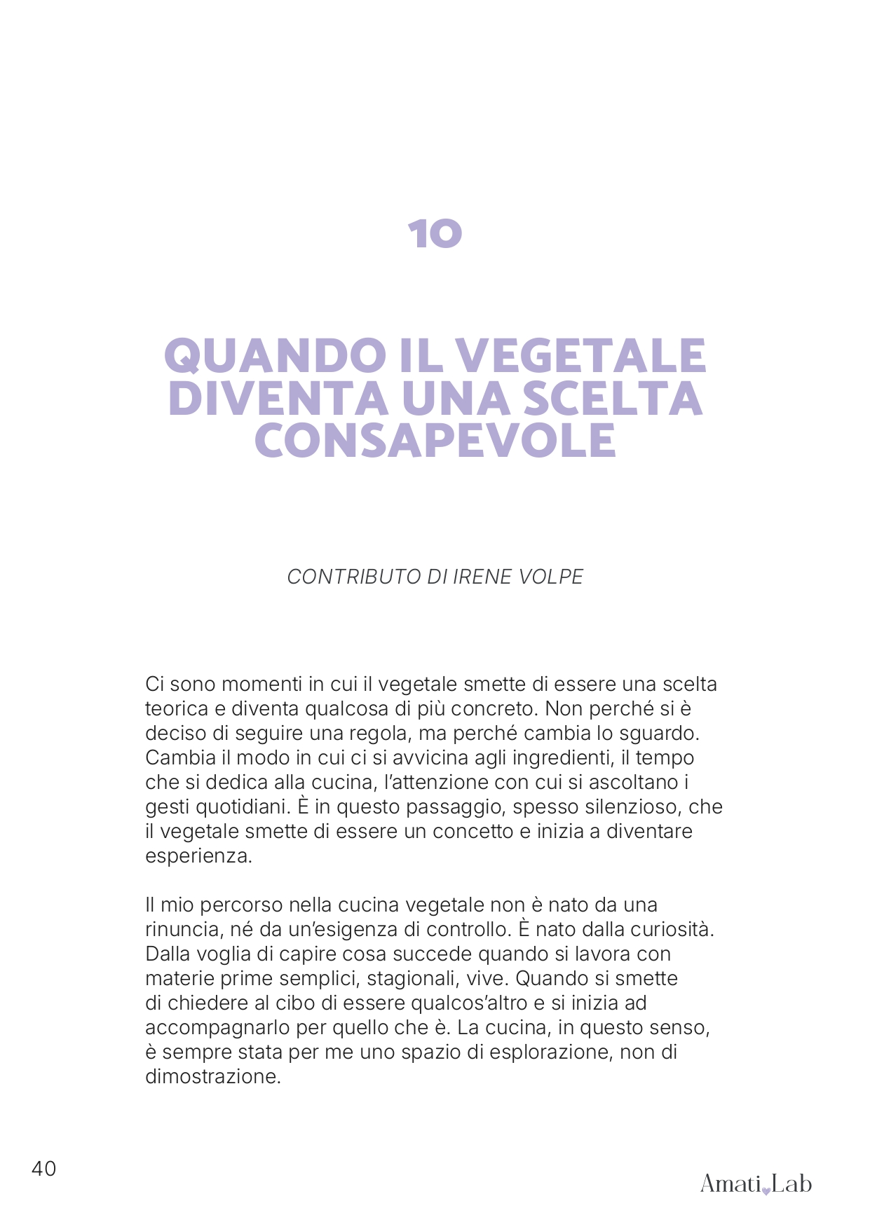 Alimentazione vegetale consapevole con Irene Volpe - immagine 5